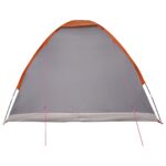 vidaXL Kempingový stan so strechou Šedá a oranžová 275 x 215 x 125 cm – Obrázok 6