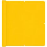 vidaXL Balkónová obrazovka Žltá 110 x 700 cm Oxfordská látka – Obrázok 2
