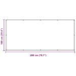 vidaXL Balkónová obrazovka Oranžová 100 x 200 cm Oxfordská látka – Obrázok 7