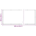 vidaXL Balkónová obrazovka Oranžová 100 x 600 cm Oxfordská látka – Obrázok 7
