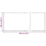 vidaXL Balkónová obrazovka Oranžová 100 x 800 cm Oxfordská látka – Obrázok 7