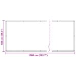 vidaXL Balkónová obrazovka Oranžová 100 x 1000 cm Oxfordská látka – Obrázok 7