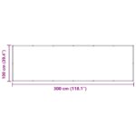 vidaXL Balkónová obrazovka Hnedá 100 x 300 cm Oxfordská látka – Obrázok 7