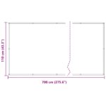 vidaXL Balkónová obrazovka Hnedá 110 x 700 cm Oxfordská látka – Obrázok 7