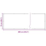 vidaXL Balkónová obrazovka Vínovo červená 75 x 600 cm – Obrázok 7
