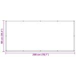 vidaXL Balkónová obrazovka Vínovo červená 90 x 200 cm Oxfordská látka – Obrázok 7