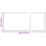 vidaXL Balkónová obrazovka Vínovo červená 90 x 400 cm – Obrázok 7