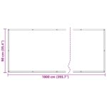 vidaXL Balkónová obrazovka Vínovo červená 90 x 1000 cm – Obrázok 7