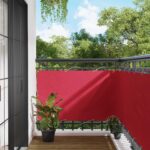 vidaXL Balkónová obrazovka Vínovo červená 100 x 600 cm Oxfordská látka