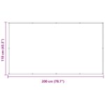 vidaXL Balkónová obrazovka Vínovo červená 110 x 200 cm Oxfordská látka – Obrázok 7