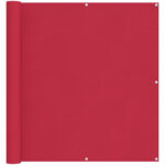 vidaXL Balkónová obrazovka Vínovo červená 120 x 800 cm – Obrázok 2
