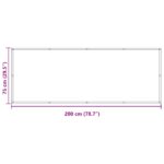 vidaXL Balkónová obrazovka Svetlo šedá a biela 75 x 200 cm – Obrázok 8