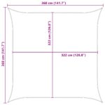 vidaXL Slnečná plachta Oranžová a hnedá 3,6 x 3,6 m – Obrázok 10
