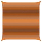 vidaXL Slnečná plachta Oranžová a hnedá 5 x 5 m 100% polyester Oxford – Obrázok 2