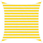 vidaXL Slnečná plachta Žltá a biela 2 x 2 m 100% polyester Oxford – Obrázok 2