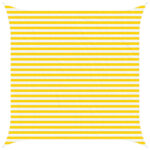 vidaXL Slnečná plachta Žltá a biela 3,6 x 3,6 m 100% polyester Oxford – Obrázok 2