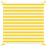 vidaXL Slnečná plachta Žltá a biela 4 x 4 m 100% polyester Oxford – Obrázok 2