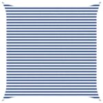 vidaXL Slnečná plachta Modrá a biela 4,5 x 4,5 m 100% polyester Oxford – Obrázok 2