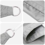 vidaXL Slnečná plachta Svetlosivá 6 x 2,5 m 100% polyester Oxford – Obrázok 4