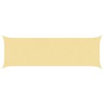 vidaXL Slnečná plachta Piesková 6 x 2 m 100% polyester Oxford – Obrázok 2