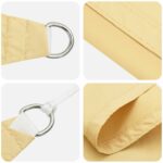 vidaXL Slnečná plachta Piesková 6 x 2 m 100% polyester Oxford – Obrázok 4