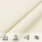 vidaXL Slnečná plachta Krémová 6 x 2,5 m 100% polyester Oxford – Obrázok 6