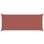 vidaXL Slnečná plachta Tehlová 6 x 2,5 m 100% polyester Oxford – Obrázok 2