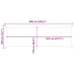 vidaXL Slnečná plachta Sivohnedá 6 x 2 m 100% polyester Oxford – Obrázok 10
