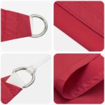 vidaXL Slnečná plachta Červená 6 x 2,5 m 100% polyester Oxford – Obrázok 4