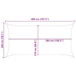 vidaXL Slnečná plachta Oranžová a hnedá 4 x 2 m 100% polyester Oxford – Obrázok 10