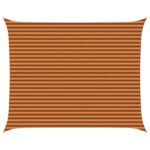 vidaXL Slnečná plachta Oranžová a hnedá 5 x 4 m 100% polyester Oxford – Obrázok 2