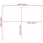 vidaXL Slnečná plachta Oranžová a hnedá 6 x 5 m 100% polyester Oxford – Obrázok 10