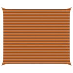 vidaXL Slnečná plachta Oranžová a hnedá 6 x 5 m 100% polyester Oxford – Obrázok 2