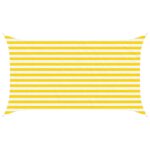 vidaXL Slnečná plachta Žltá a biela 3,5 x 2 m 100% polyester Oxford – Obrázok 2