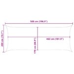 vidaXL Slnečná plachta Žltá a biela 5 x 2 m 100% polyester Oxford – Obrázok 10