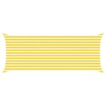 vidaXL Slnečná plachta Žltá a biela 5 x 2 m 100% polyester Oxford – Obrázok 2