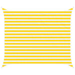 vidaXL Slnečná plachta Žltá a biela 2,5 x 3 m 100% polyester Oxford – Obrázok 2