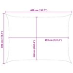 vidaXL Slnečná plachta Žltá a biela 4 × 3 m 100% polyester Oxford – Obrázok 10