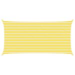 vidaXL Slnečná plachta Žltá a biela 6 x 3 m 100% polyester Oxford – Obrázok 2