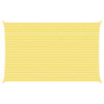 vidaXL Slnečná plachta Žltá a biela 8 x 5 m 100% polyester Oxford – Obrázok 2