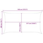 vidaXL Slnečná plachta Modrá a biela 3,5 x 2 m 100% polyester Oxford – Obrázok 10