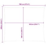 vidaXL Slnečná plachta Modrá a biela 7 x 6 m 100% polyester Oxford – Obrázok 10