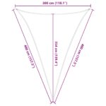 vidaXL Slnečná plachta Žltá a biela 3 x 4 x 4 m 100% polyester Oxford – Obrázok 10