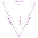 vidaXL Slnečná plachta Žltá a biela 5 x 6 x 6 m 100% polyester Oxford – Obrázok 10