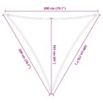 vidaXL Slnečná plachta Modrá a biela 2 x 2 x 2 m 100% polyester Oxford – Obrázok 10