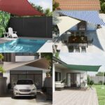 vidaXL Slnečná plachta Modrá a biela 4,5 x 4,5 x 4,5 m