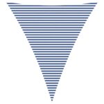 vidaXL Slnečná plachta Modrá a biela 5 x 6 x 6 m 100% polyester Oxford – Obrázok 2