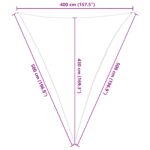 vidaXL Slnečná plachta Svetlo šedá a biela 4 x 5 x 5 m – Obrázok 10
