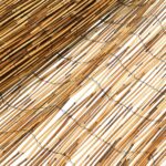 vidaXL Záhradný plot Karbonizovaný 600 x 100 cm Rákosie – Obrázok 4