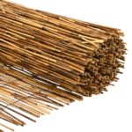 vidaXL Záhradný plot Karbonizovaný 600 x 100 cm Rákosie – Obrázok 5